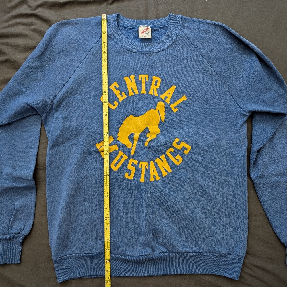Vintage Crew Neck Sweatshirt Central Mustangs - Picture 5 of 6